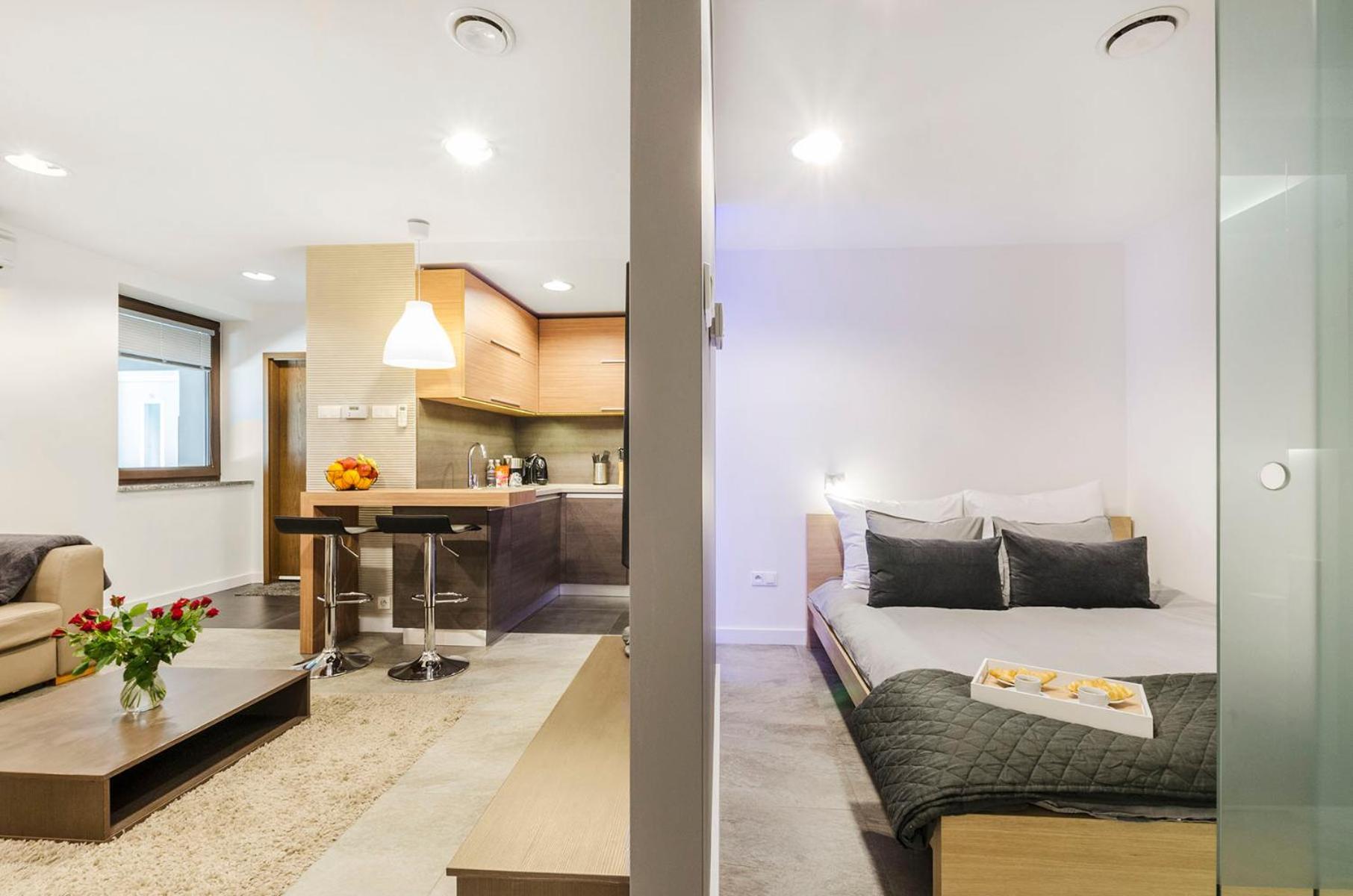 Lupoapartments Kosynierow Klimatyzacja Dostep Na Kod Лодз Стая снимка